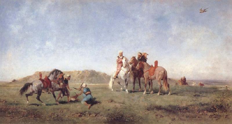 Eugene Fromentin Hawking in Algeria oil painting picture